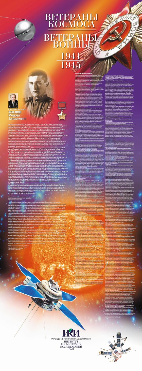 Герой Советского Союза Хохлов Моисей Залманович. Плакат: А. Н. Захаров, 2010