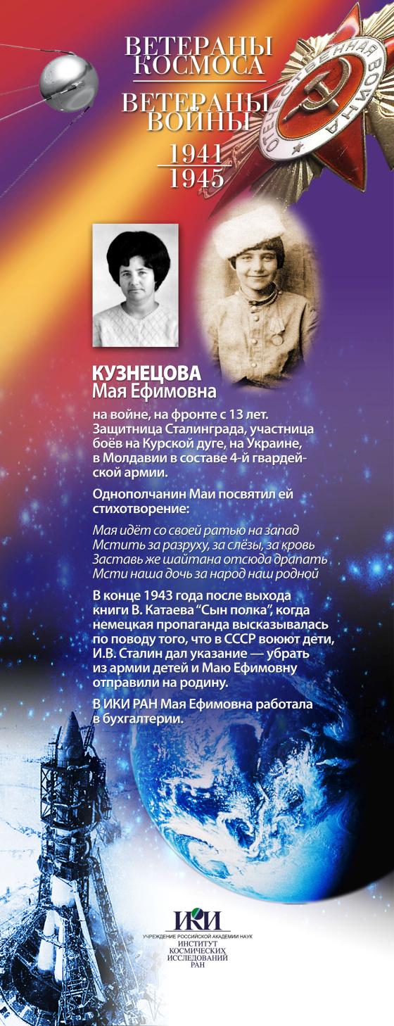 Кузнецова Мая Ефимовна. Плакат: А. Н. Захаров, 2010
