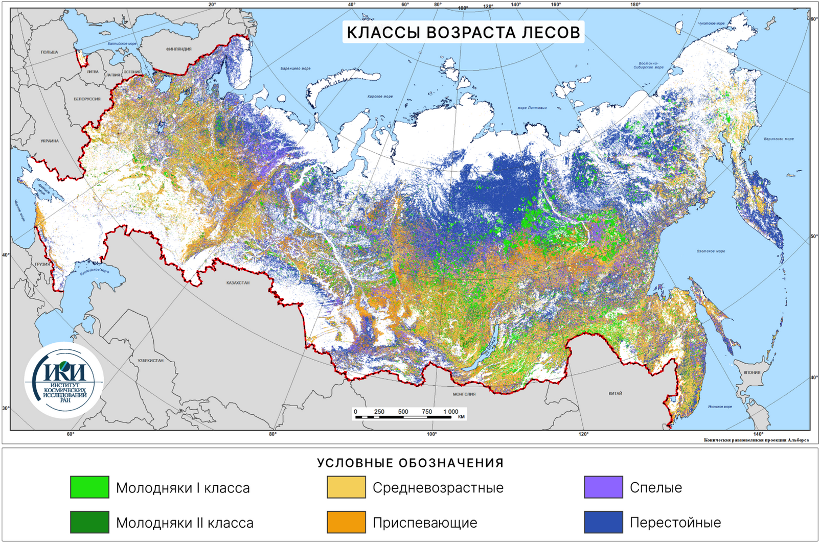 Карта лесов псковской области с преобладающими породами