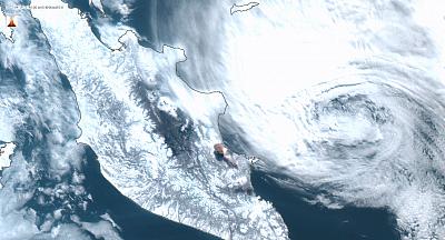Извержение вулкана Карымский 2022-04-19 (c) VolSatView