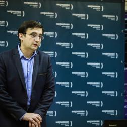 Лекция Андрея Садовского, ученого секретаря ИКИ РАН, в центре "Меридиан" 6 октября 2022 г. Фото: Т. Жаркова, ИКИ РАН