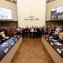 7 февраля 2023 г. Вручение медалей Российской академии наук с премиями для молодых ученых и для обучающихся по образовательным программам высшего образования по итогам конкурса 2021 года. Фотограф Николай Малахин / "Научная Россия"