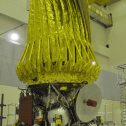 КА «Спектр-Р» в цехе НПО им. С.А. Лавочкина. Фото НПО им. С.А. Лавочкина