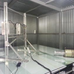 Имитация работы прибора ДАН ровера «Кьюриосити» проекта «Марсианская научная лаборатория» (NASA) на поверхности Марса, ОИЯИ г. Дубна. Фотография ИКИ РАН