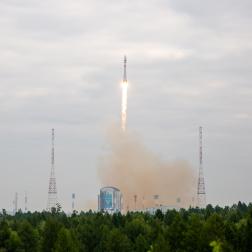 Старт ракеты «Союз-2.1б» с автоматической станцией «Луна-25» с космодрома Восточный. Фото Космического центра «Восточный» (ЦЭНКИ)