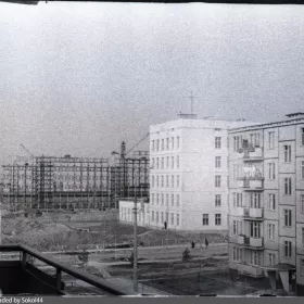 Этапы строительства здания Института космических исследований Академии наук СССР. Фотография pastvu.com