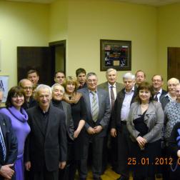 Коллектив проекта МС «Чибис-М» в ЦУПе, г. Королёв, на трансляции запуска. Фото ИКИ РАН