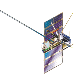 Академический микроспутник «Чибис-М». Общий вид. Фото ИКИ РАН