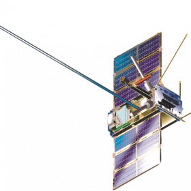 Академический микроспутник «Чибис-М». Общий вид. Фото ИКИ РАН