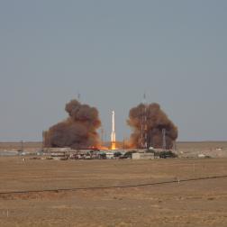 Запуск ракеты-носителя «Протон-М» с обсерваторией «Спектр-РГ» на порту, космодром Байконур, 13 июля 2019 г. Фотография: КЦ "Южный" / ЦЭНКИ