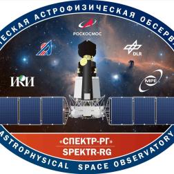 Логотип проекта «Спектр-РГ». Изображение Роскосмос/DLR/СРГ