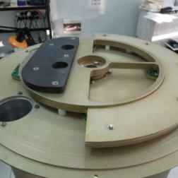 Рентгеновский монитор СПИН-Х1-МВН эксперимента «Монитор всего неба». Система перекрытия апертуры. Фотография: ИКИ РАН