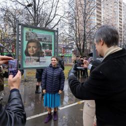 Открытие Аллеи Наставников на Нахимовском проспекте 1 ноября 2024 г. Фотография: Префектура ЮЗАО г. Москвы