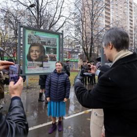 Открытие Аллеи Наставников на Нахимовском проспекте 1 ноября 2024 г. Фотография: Префектура ЮЗАО г. Москвы