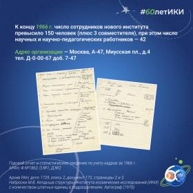60 лет — 60 фактов об истории ИКИ: 1966