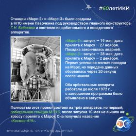 60 лет — 60 фактов об истории ИКИ: 1971