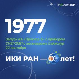 60 лет — 60 фактов об истории ИКИ: 1977
