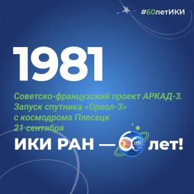 60 лет — 60 фактов об истории ИКИ: 1981