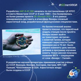 60 лет — 60 фактов об истории ИКИ: 1984