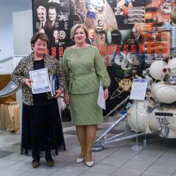 Выставка «Человек и космос: открытия и достижения» в Алтайском государственном мемориальном музее Г. С. Титова (Полковниково, Алтайский край), 2025 г. Фото: Т. Д. Жаркова, ИКИ РАН