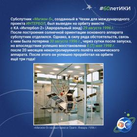 60 лет — 60 фактов об истории ИКИ: 1998