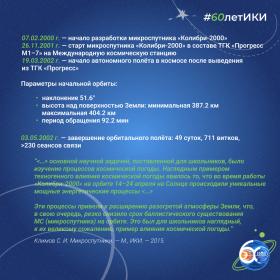 60 лет — 60 фактов об истории ИКИ: 2001