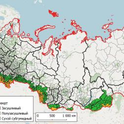 Районы риска опустынивания