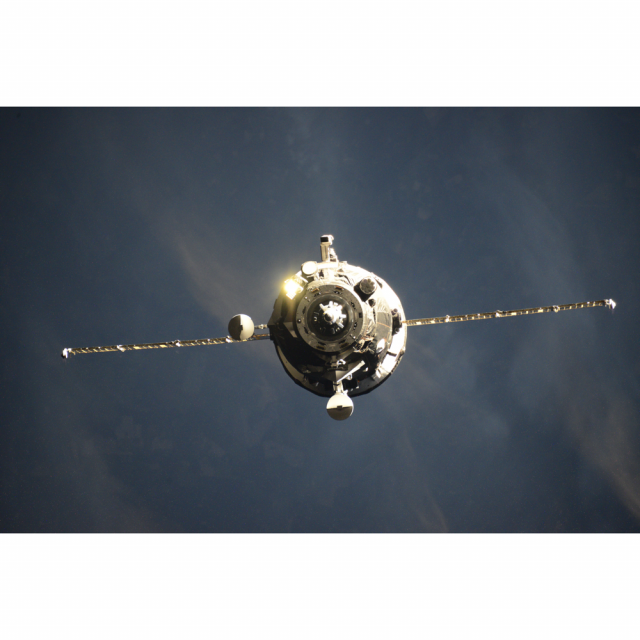 «Прогресс МС-15» в полете 23 июля 2020 г. Фото: космонавт Роскосмоса Иван Вагнер