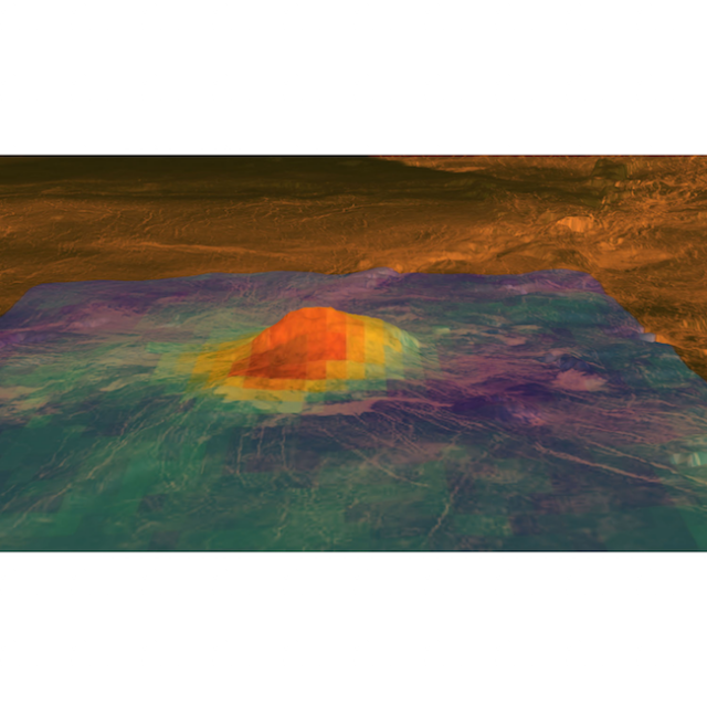 Teaser Гора Идунн по данным Magellan (NASA) и Venera Express (ESA) (c) ESA/NASA/JPL