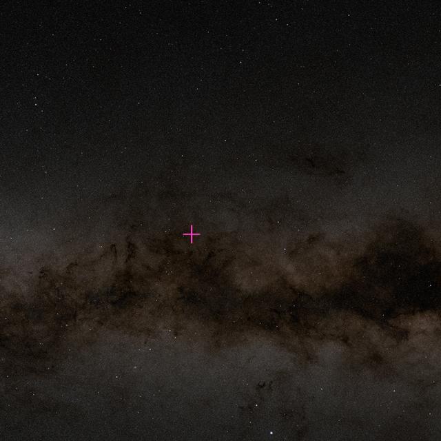 teaser Положение гамма-всплеска GRB221009A относительно нашей Галактики. Изображение: © NASA's Goddard Space Flight Center