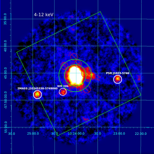 teaser Изображение компактного кластера Вестерлунд 2 (Westerlund 2), полученное телескопом ART-XC им. М. Н. Павлинского обсерватории «Спектр-РГ»