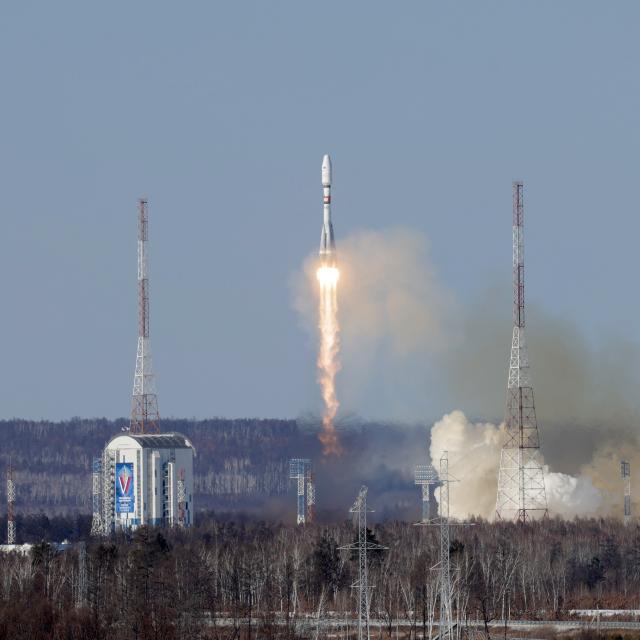 teaser Старт ракеты-носителя «Союз-2.1б» с гидрометеорологическим спутником «Метеор-М» № 2-4 29.02.2024. Фото:  ГК «Роскосмос»