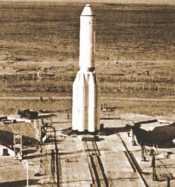 Первый старт ракеты УР-500 («Протон»)