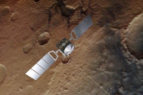 © Spacecraft: ESA/ATG medialab; Mars: ESA/DLR/FU Berlin, CC BY-SA 3.0 IGO